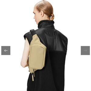 RAINS Unisex Bum Bag - Versatile Waterproof Sand Beige Tan Crossbody, Fanny Pack